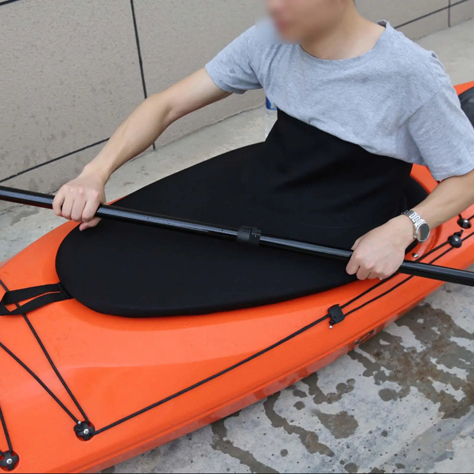 Universal Kayak Spray Skirt Cover Splash Deck Sprayskirt Adjustable Waterproof