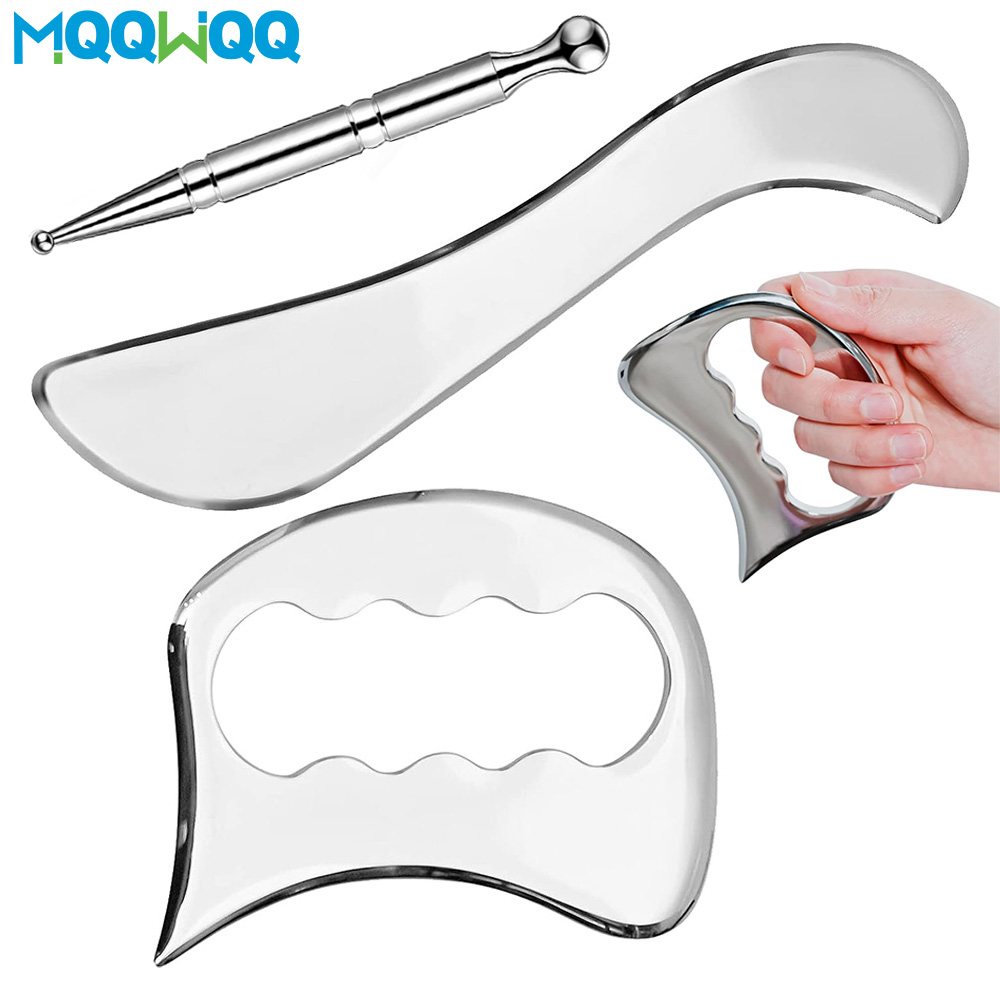 Best of Stainless Steel Gua Sha Scraping Massage Tool Set Muscle Scraper Tool For Back, Leg, Arm, Neck, Shoulder And Whole Body Acupoints Reviews & Tips