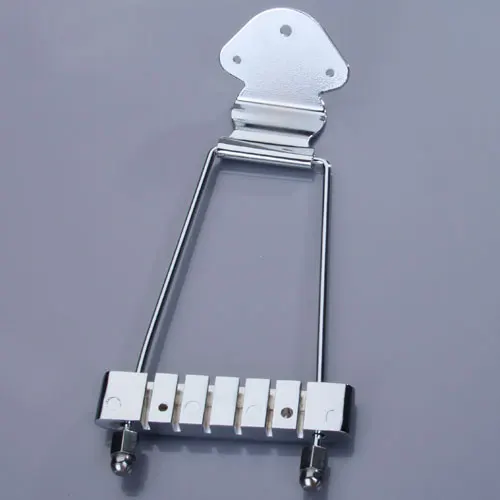 Chrome Plated  6 strings Tailpiece Open Fame for Archtop Guitar