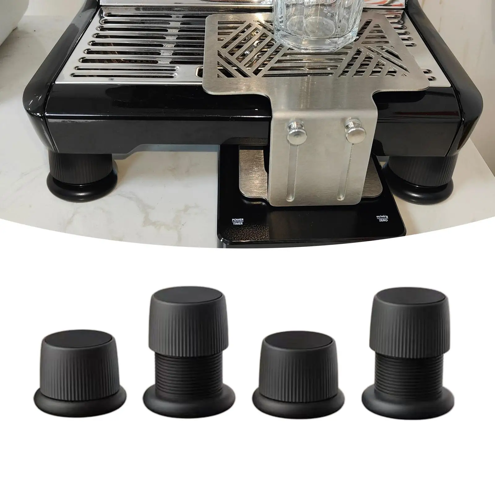 4Pcs Heighten Support Protects Pedestals Anti Walk for Espresso Machine