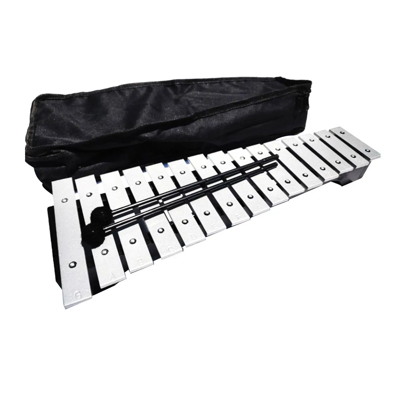 Professional 15 Note Glockenspiel Portable Percussion Xylophone Music Instrument Toy Percussion for Kids and Adult Beginner