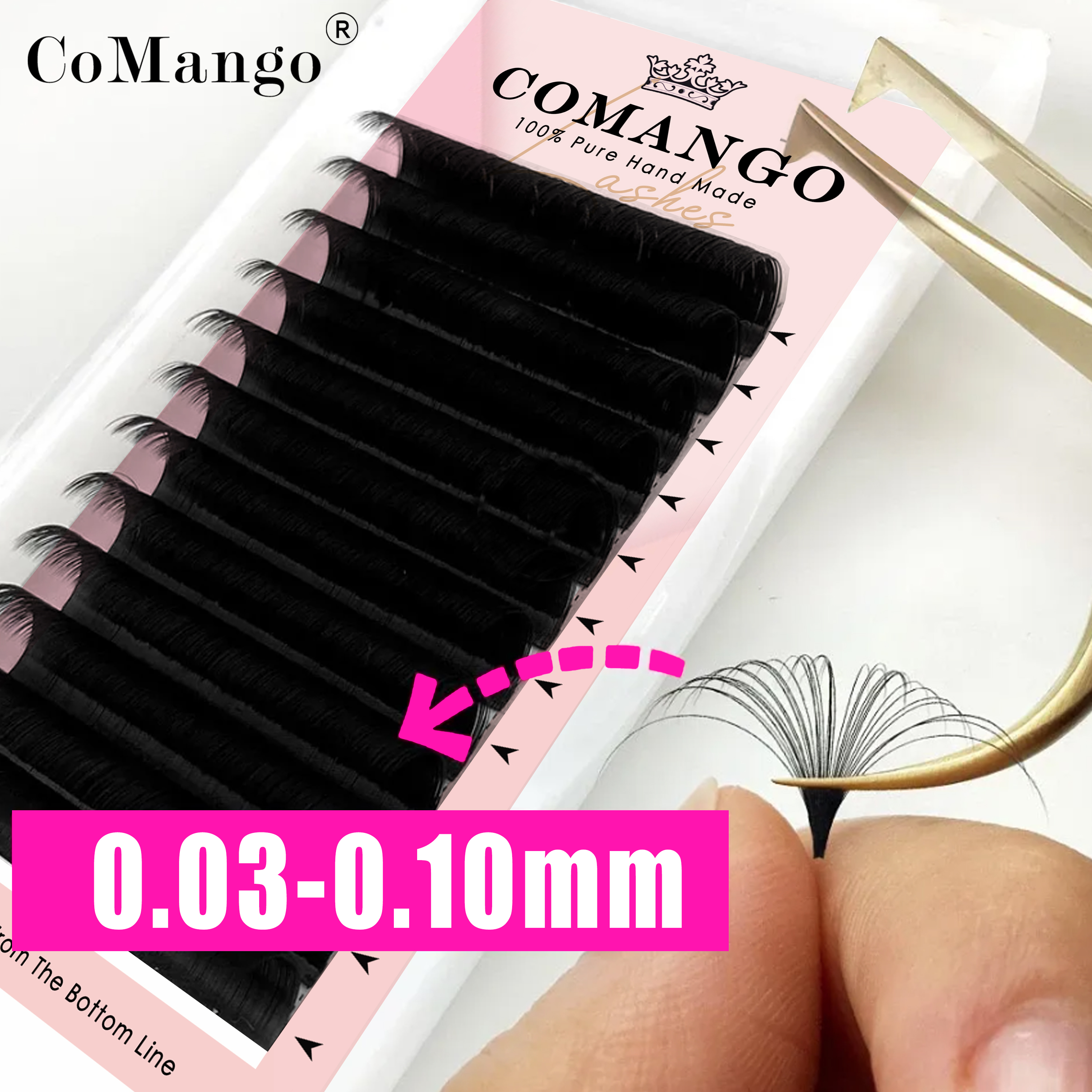 Best of CoMango Easy Fan Bloom Eyelash Fast Fan Self-Making Fans Volume Lashes Austomatic Flowering Camellia Lash Extension Reviews & Tips