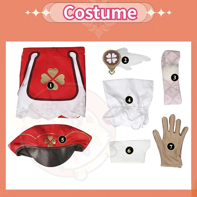 CoCos-SSS Game Genshin Impact Klee Cosplay Costume Game Genshin Impact  Explosives Expert Klee Loli Costume and Cosplay Wig - AliExpress
