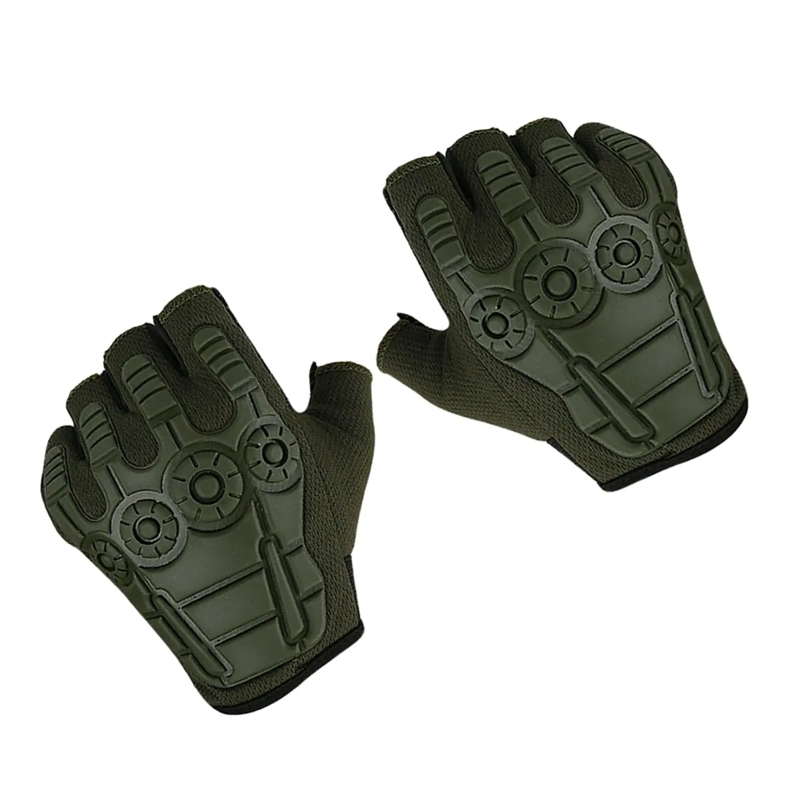 Half Finger Gloves Portable Open Finger Nonslip Fingerless Gloves for Men Women Adults Unisex Powerlifting Bodybuilding Camping