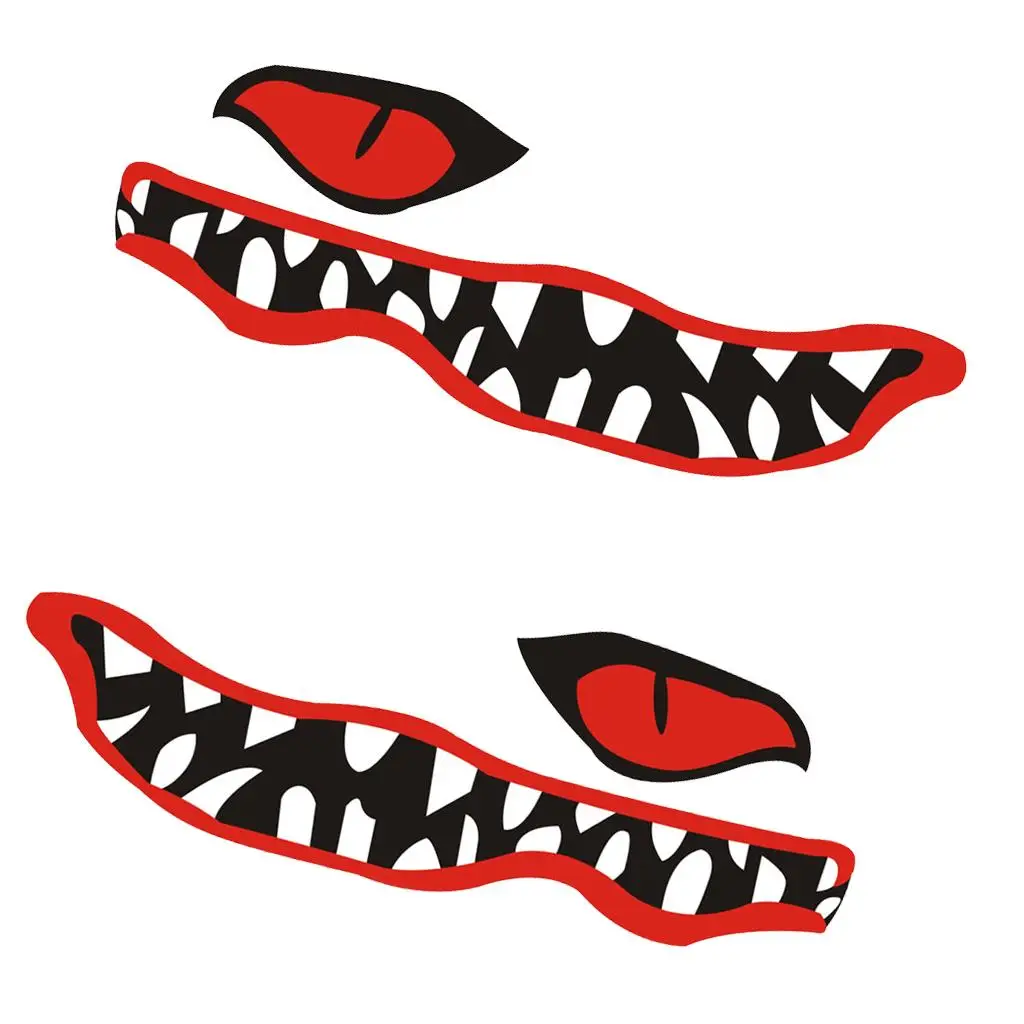 2pcs/set River Lake Monster Vinyl Kayak Decals Stickers Waterproof & Durable