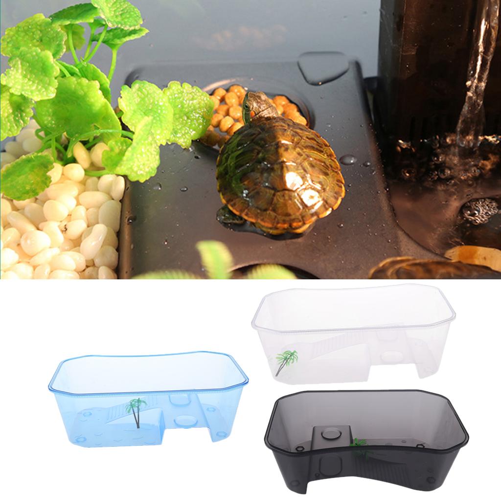 Reptile Turtle Tortoise Vivarium Box Aquarium Tank with Basking Ramp 3 Colors Reptile Turtle Tortoise Vivarium Box Aquarium Tank with Basking Ramp 3 Colors