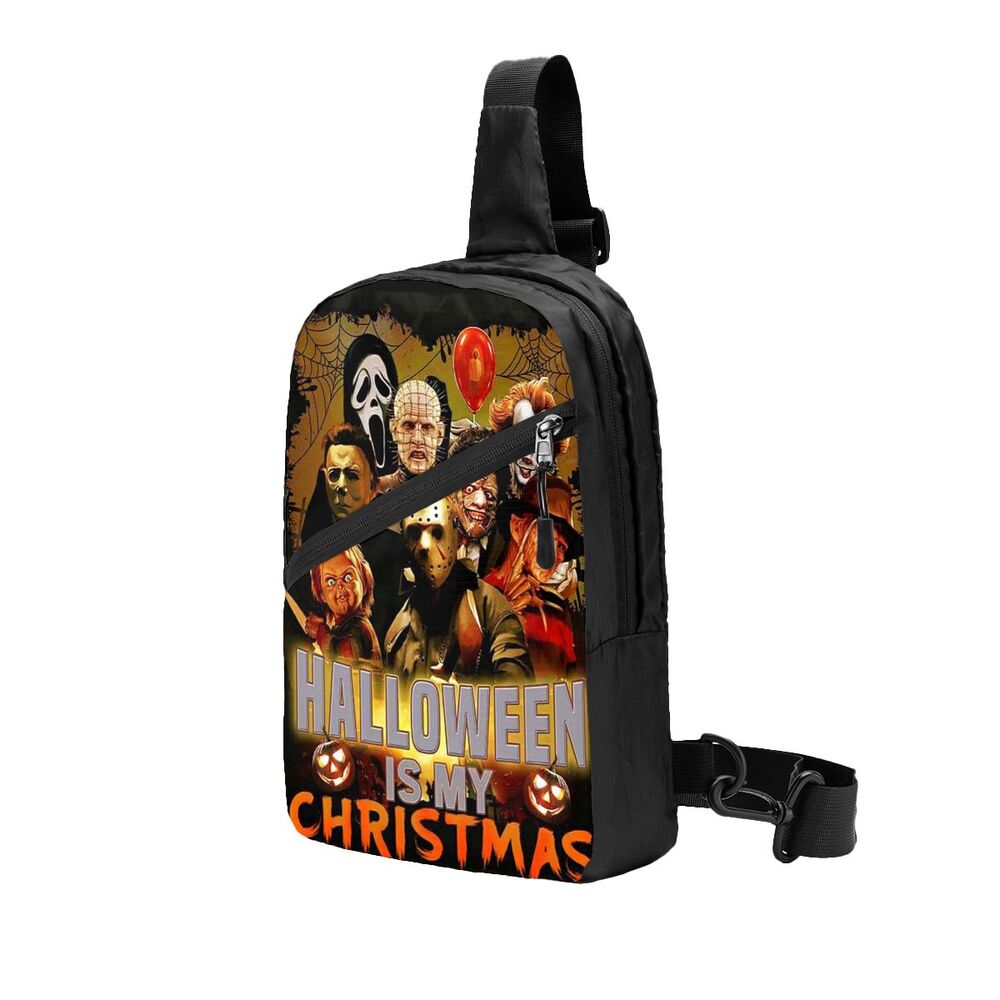 Halloween Horror Filme Personagem Sling Peito Crossbody