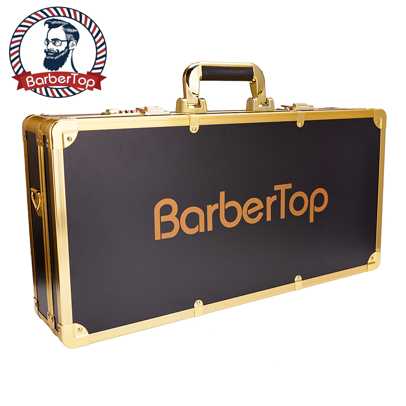 Best of Barbertop Professional Gold Aluminum Suitcase Barber Tool Salon Hairdressing Accessories Atorage Case Carrying Travel Box Reviews & Tips