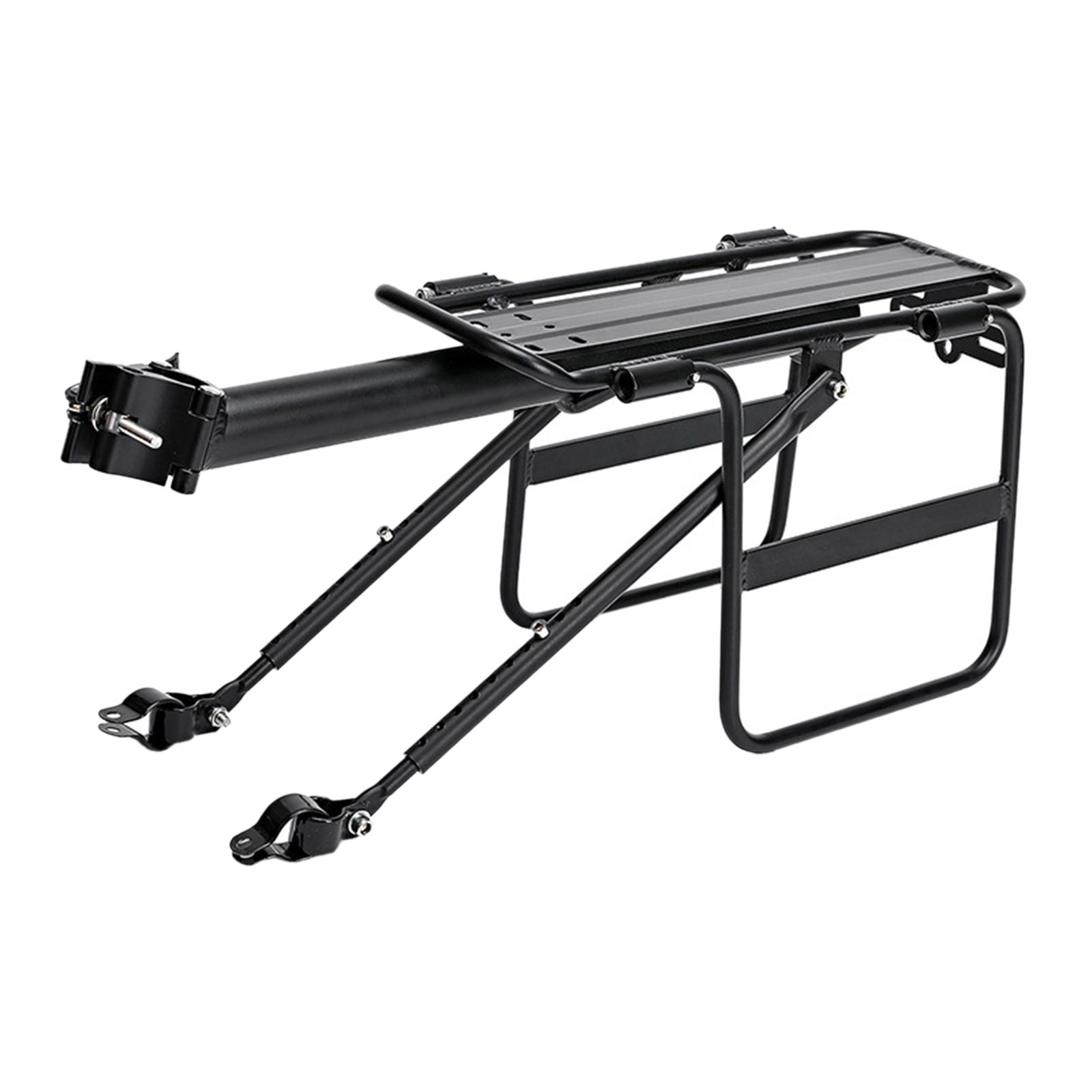 Rear Bike Rack Aluminum Alloy W/ Extended wing Tailstock Holder Carrier  Rear Luggage Cargo Rack for Luggage Road Bike