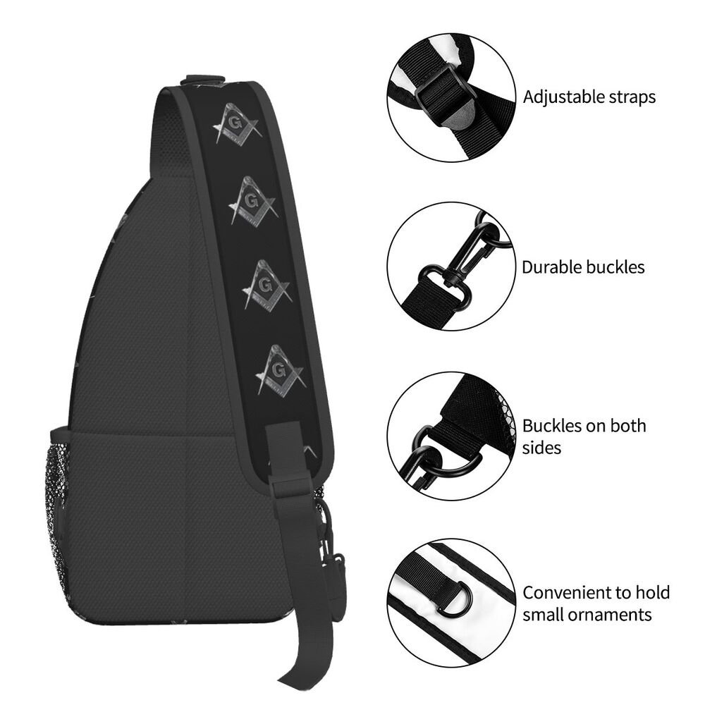 Shoulder Mochila Viagem Caminhadas Daypacks Maçônico Casual Satchel