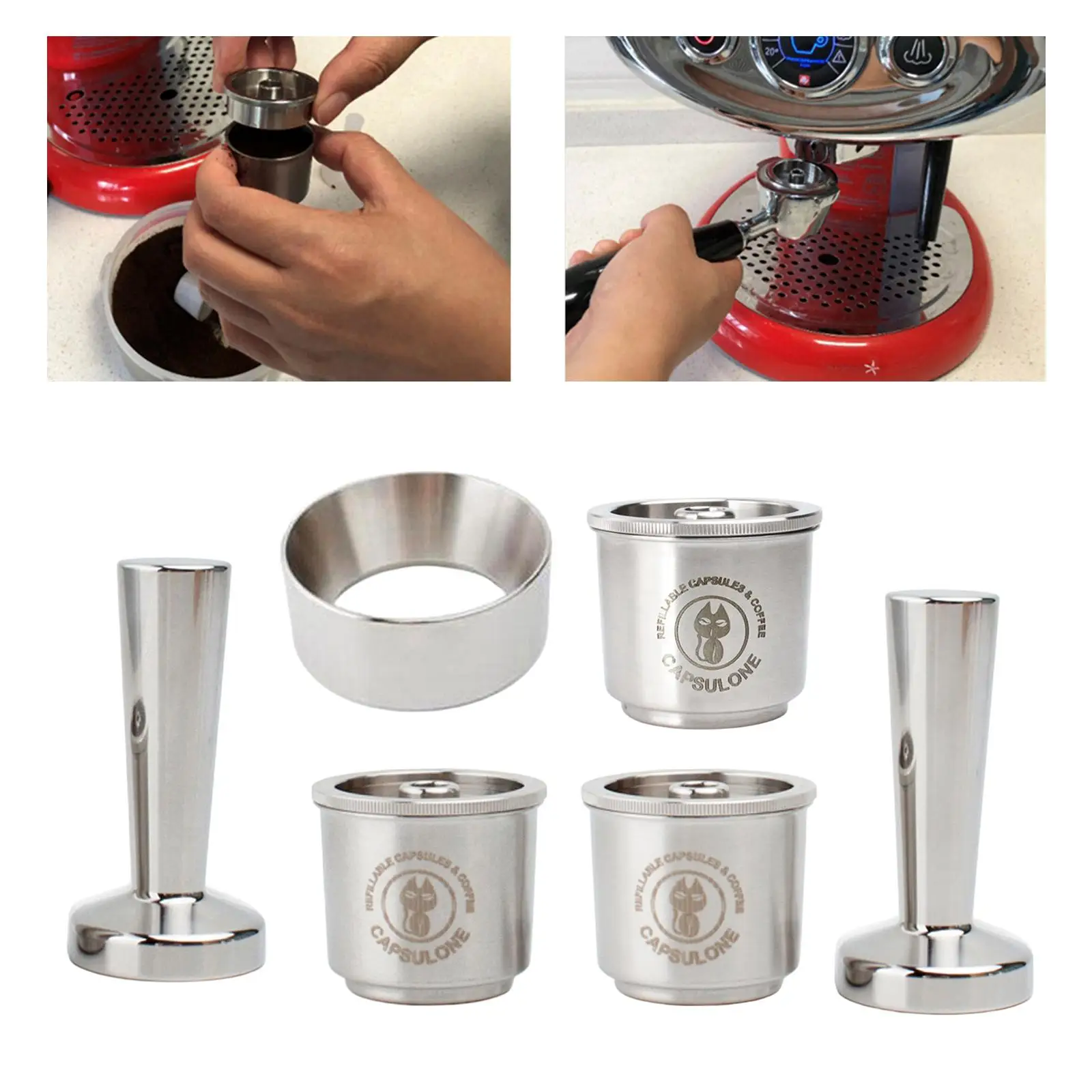 Reusable Refillable Coffee Filter Cup  Hammer Espresso Dosing 