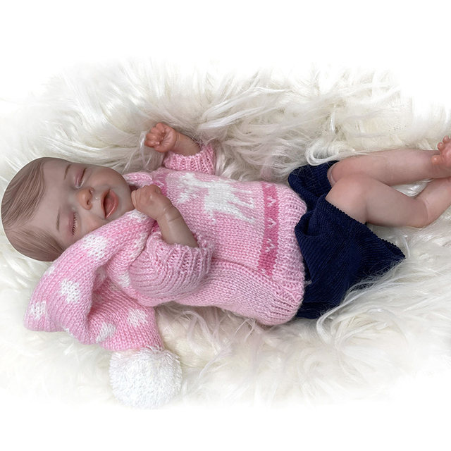 14 Reborn Dolls Maisie Girl Closed Eyes Baby Bebe Newborn For Collection  Fine Painting Toy Gifts Bonecos Renascidos Bebê Recém - AliExpress