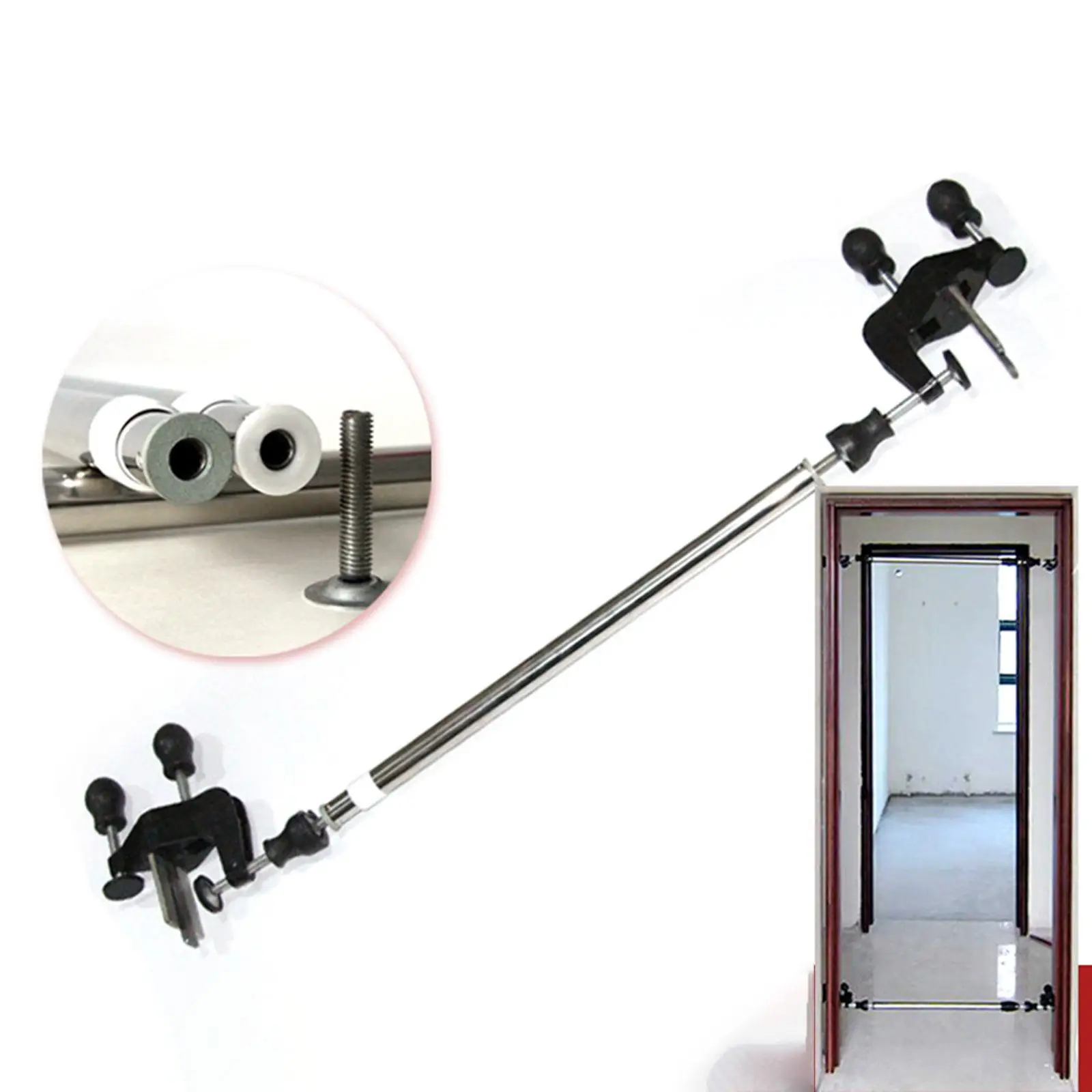 Portable Wooden Door Installer Set Angle Adjuster Installation Device Aids Stainless Steel Gadgets for Home Decor Construction