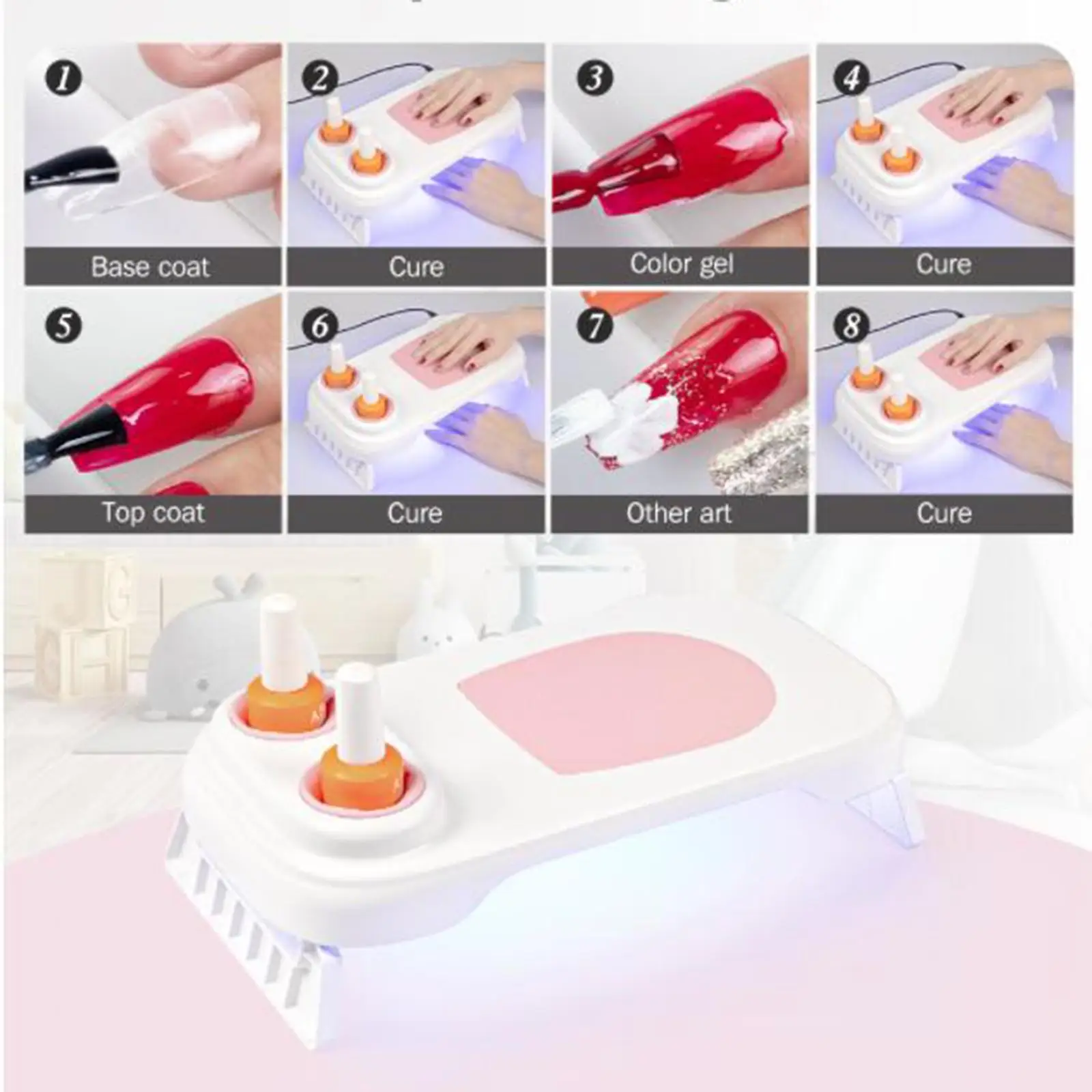 Gel Nail Polish Lamp LED Lamp Professional Curing Light Manicure Lamp Interface Fast Drying Manicure Dryer for Salon
