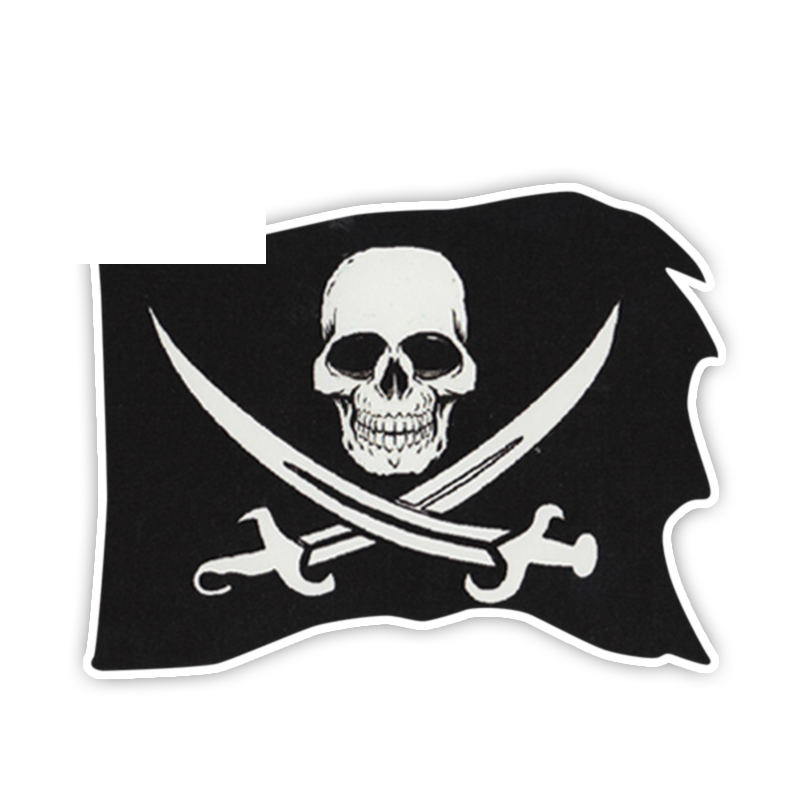 Stiker Lustige Piraten Flagge Schädel Schwert Aufkleber Muster Automotive Aufkleber Auto Zubehör Außen Teile Caravan Zubehör Produkte – Detail 1