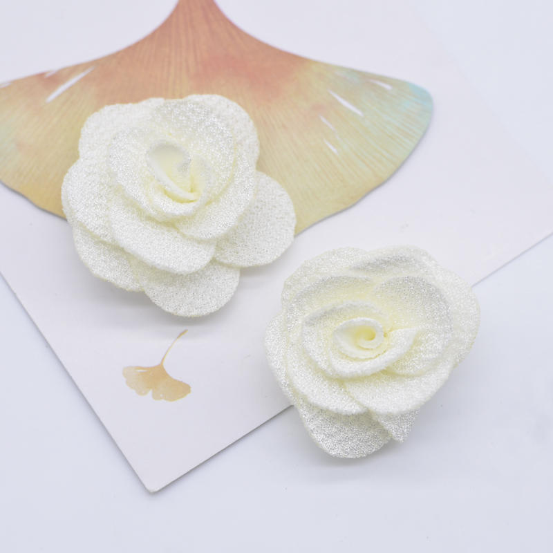 10 Stück 40 mm Mesh-Rosen-Blumen-Applikationen für DIY-Kleidung, Hut, Schuhe, Basteln, Nähen, Patches, Kopfbedeckung, Haarspangen, Dekor-Zubehör – Detail 4