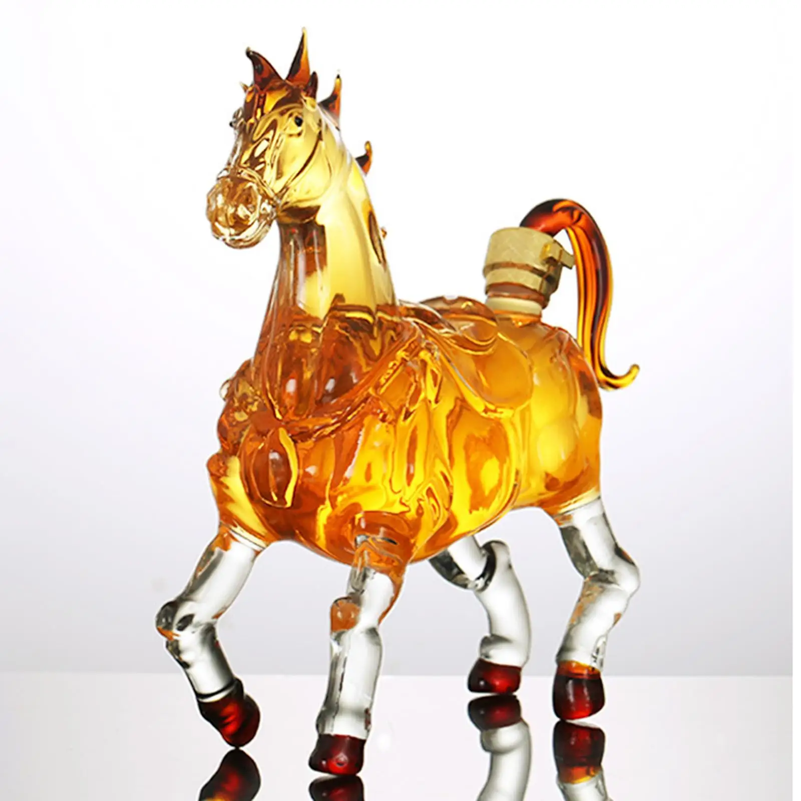  Whiskeys Decanter Glass Horse Shape Brandy Bottle Creative for 