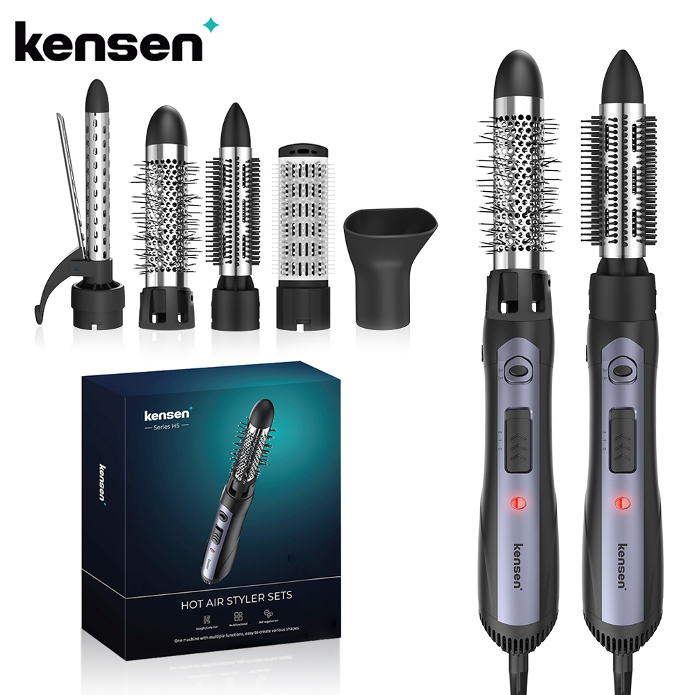 Best of Kensen 5 In 1 Electric Hair Dryer Brush With Blow Styler Negative Ion Detachable Hair Dryer Hot Air Styler Comb For Men Women Reviews & Tips