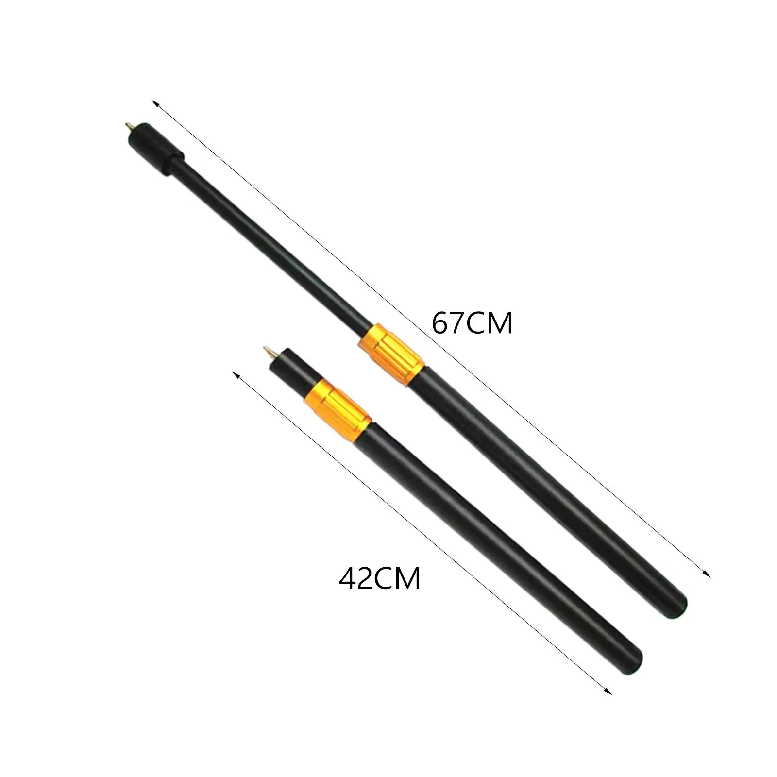 Pool Cue Extender Telescopic Cue Joint Accessories Compact Billiards Cue Extension Attachment for Billiard Beginners Practice