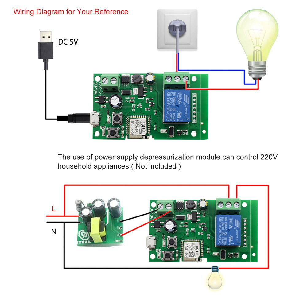 wifi interruptor deslizante portão controlador trabalho com