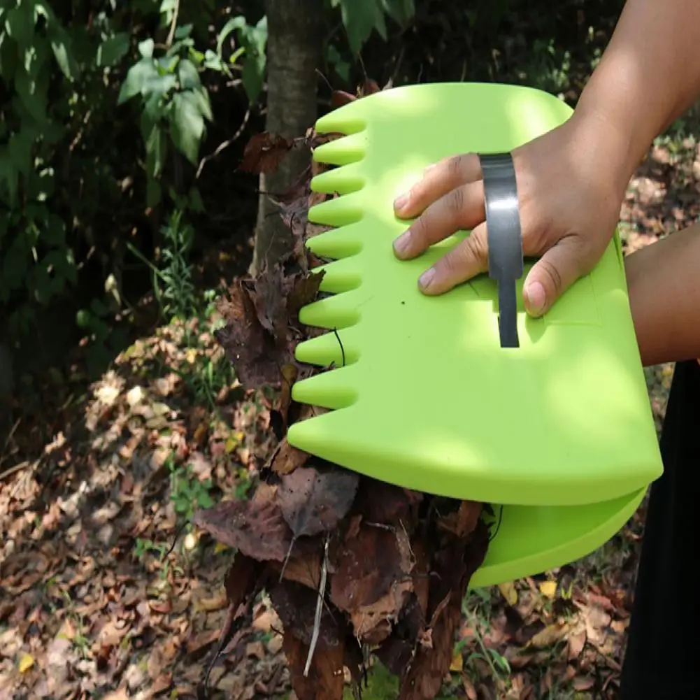Blatt Rechen Schaufeln Müll Blatt Sammler Grabber mit Krallen ergonomischen Griff Hausgarten Blätter Pick-up-Werkzeuge