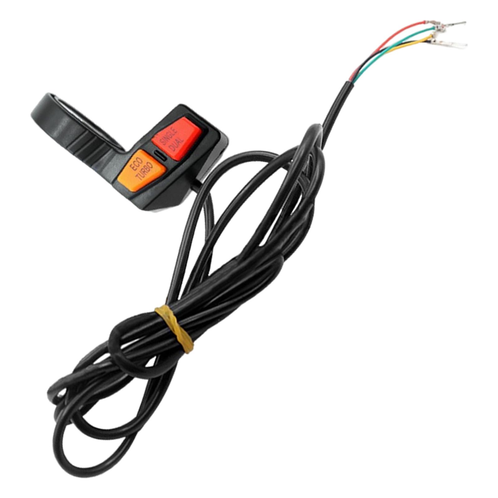 High Low Speed Boost Switch Handlebar Switch Single Dual Motor Driven Control Switch for Electric Bike Dirt Bike Scooter