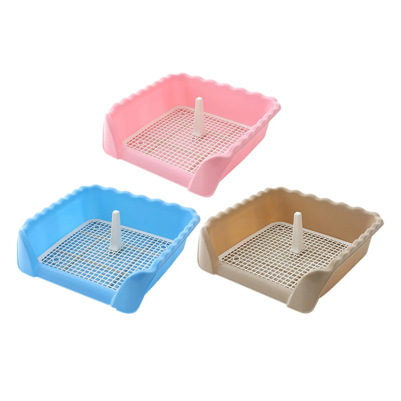 Dogs Toilet Litter Bedding Box Portable Three Sided Fence Pet Cat Training