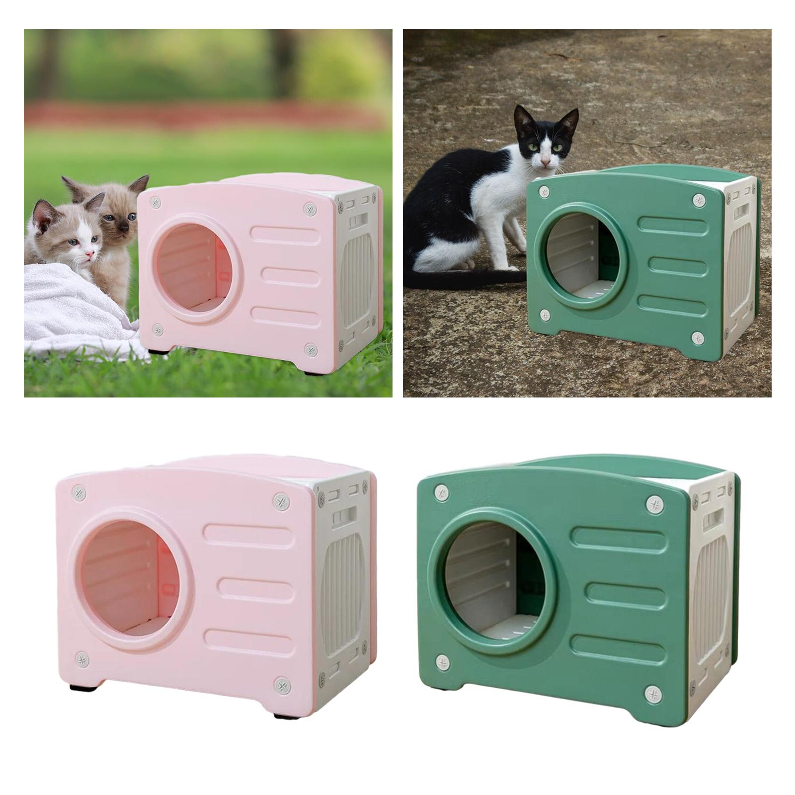 Dog House Habitats Waterproof with Detachable Base Portable Hutch Sturdy Puppy Shelter for Outdoor Indoor Small Dogs Cats Rabbit