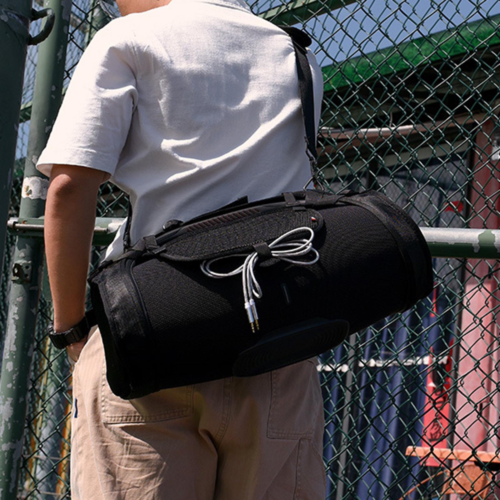 Carrying Strap Accs Silica Gel Durable Portable Phone Bag Handbag Storage Case Shoulder for JBL Boombox Bluetooth Speaker Travel