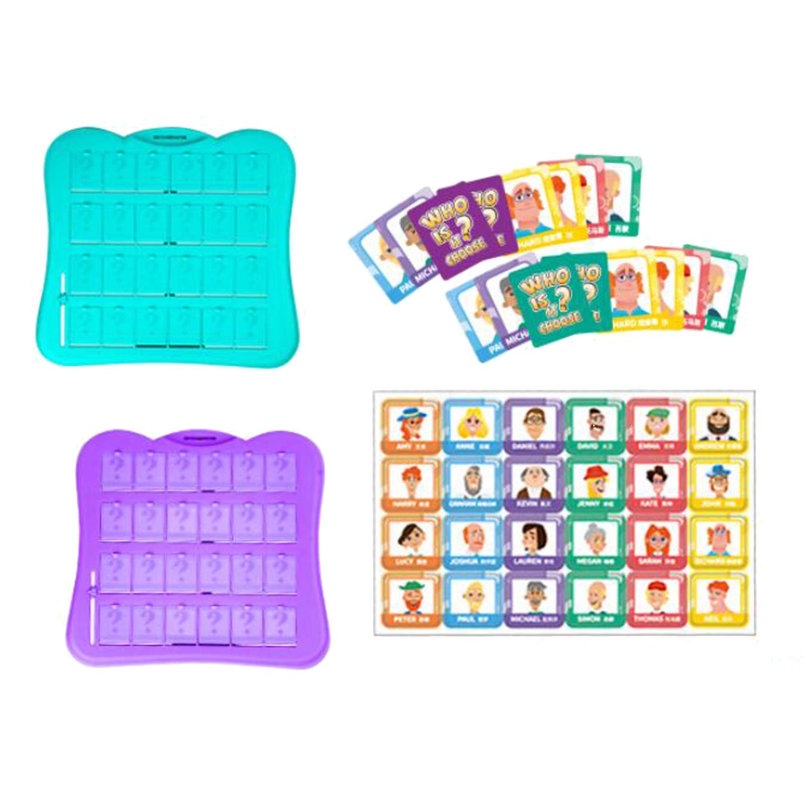 Guessing Who Game Novelty Interactive Puzzle Game Battle Game 2 Players for Girls Party Prop Travel Games Family Game Boys