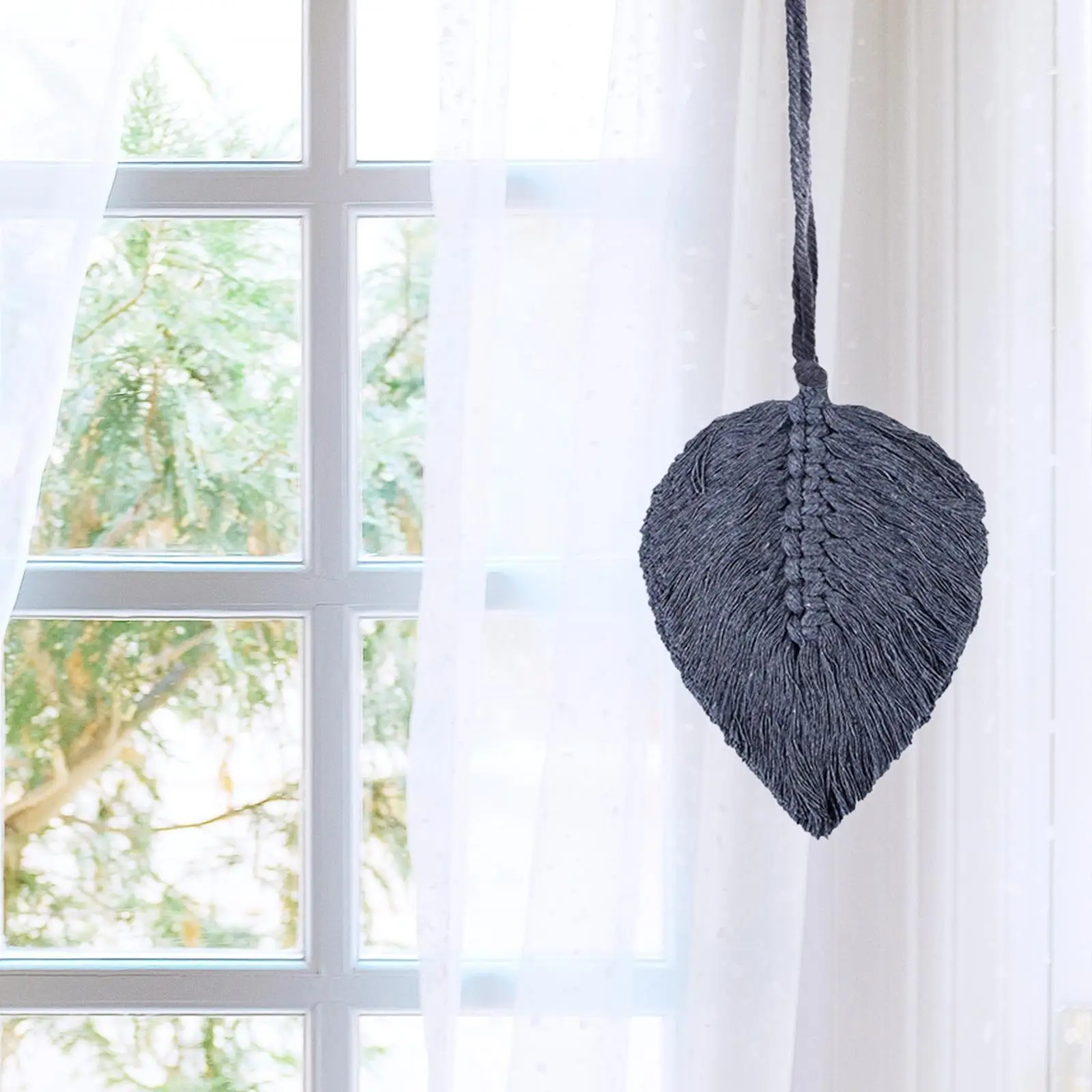 Curtain Tiebacks Decorative Boho Hand Woven Nordic Tie Backs Wall Tapestry for Bedroom Living Room Home Decor