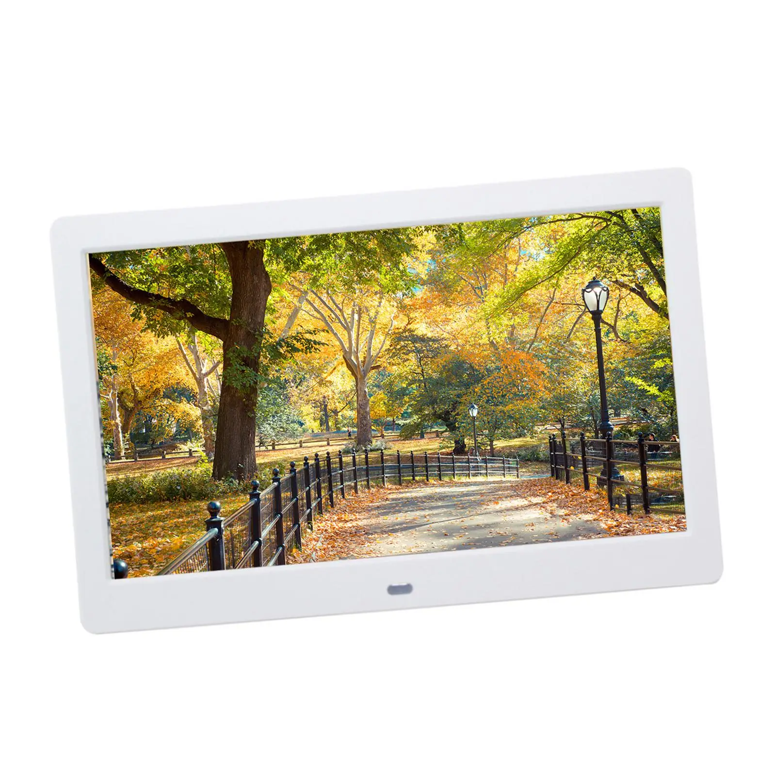 10Inches Electronic Digital Photo Frame White US Standard Plug Play Video,Photo,Music Multiple Functions Easily Install