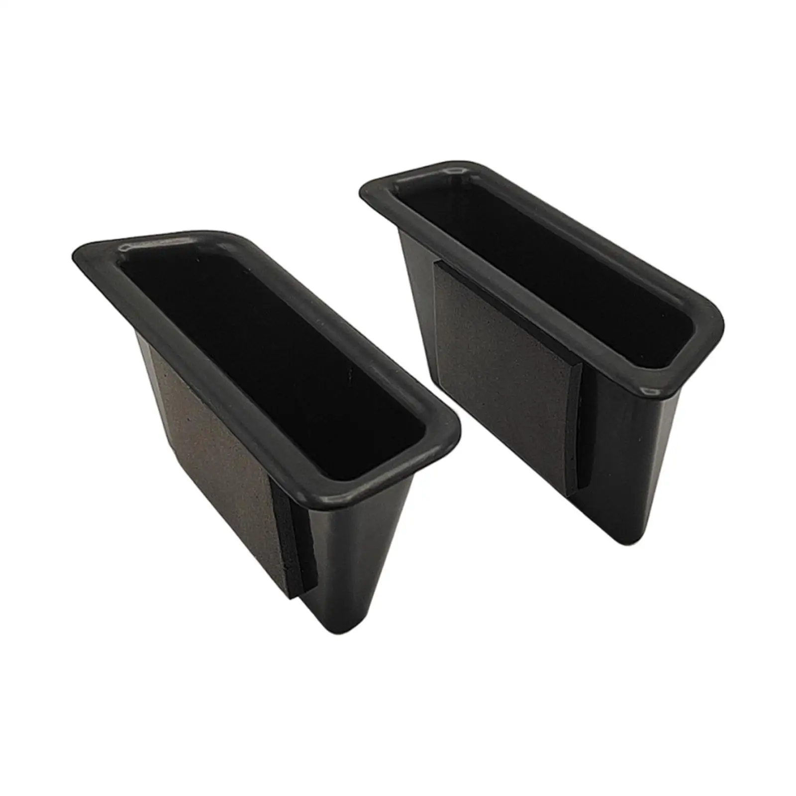 2 Pieces Door Side Storage Box Durable Handle Armrest Phone Holder for Front Row Door Interior Accessories