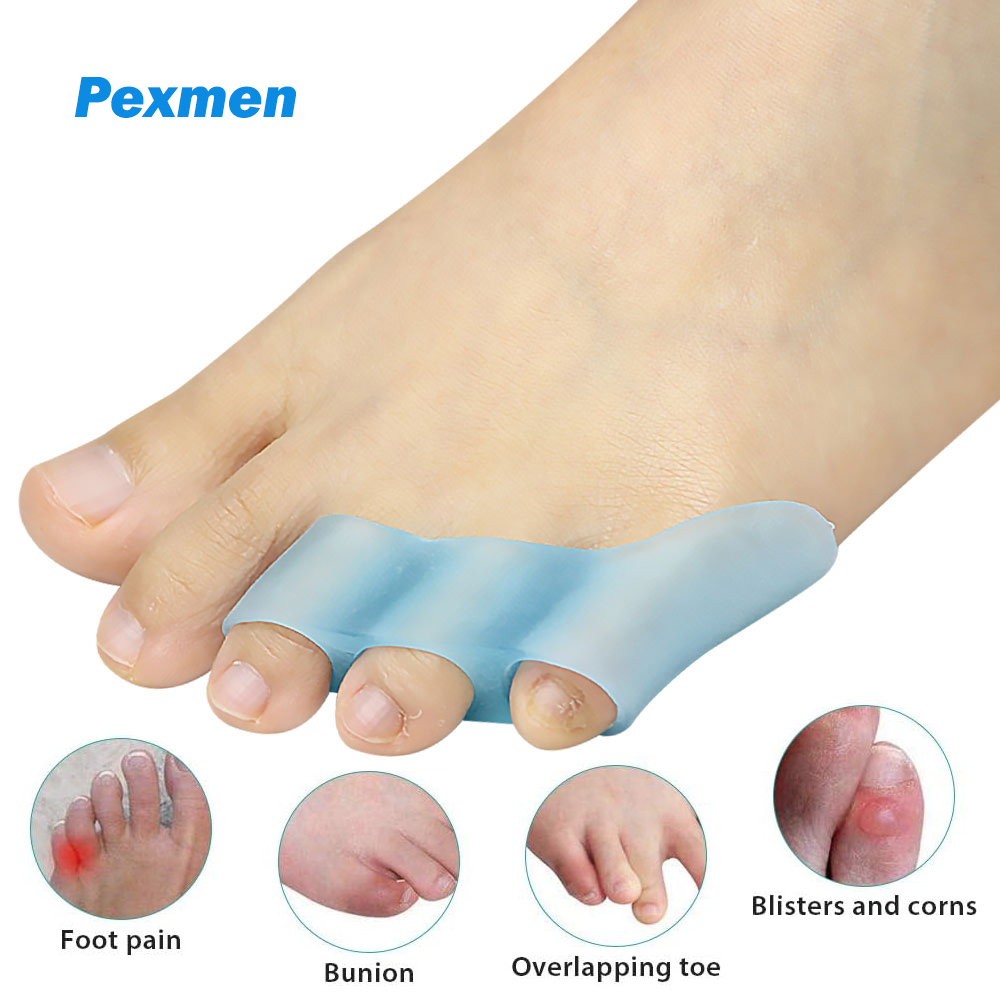 Best of Pexmen 2 / 4Pcs Pinky Toe Separator Gel Toe Protectors For Curled And Overlapping Toes Little Toe Spacer For Friction Blister Reviews & Tips