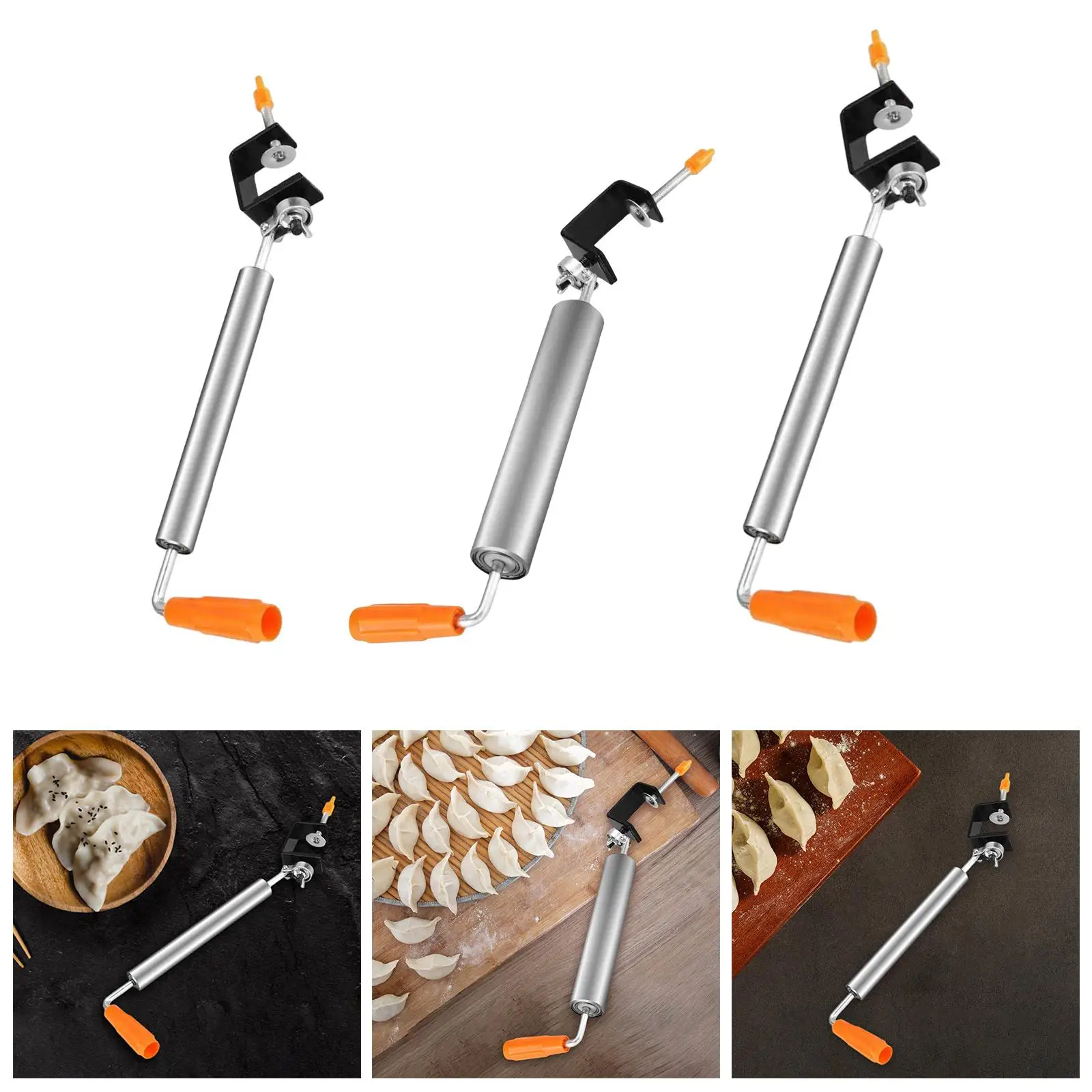 Stainless Steel Rolling Pin Household for Pastries Dumpling Cookies Pizza Pie