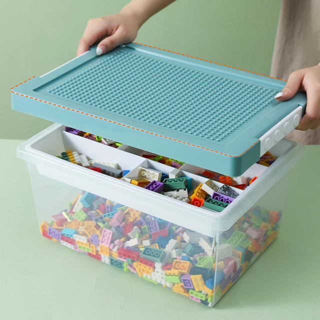 LEGO Storage Box with Lid for Kids Toys Building Blocks Puzzle Pieces Lego  Sorting Box plastic box organizers storage - AliExpress