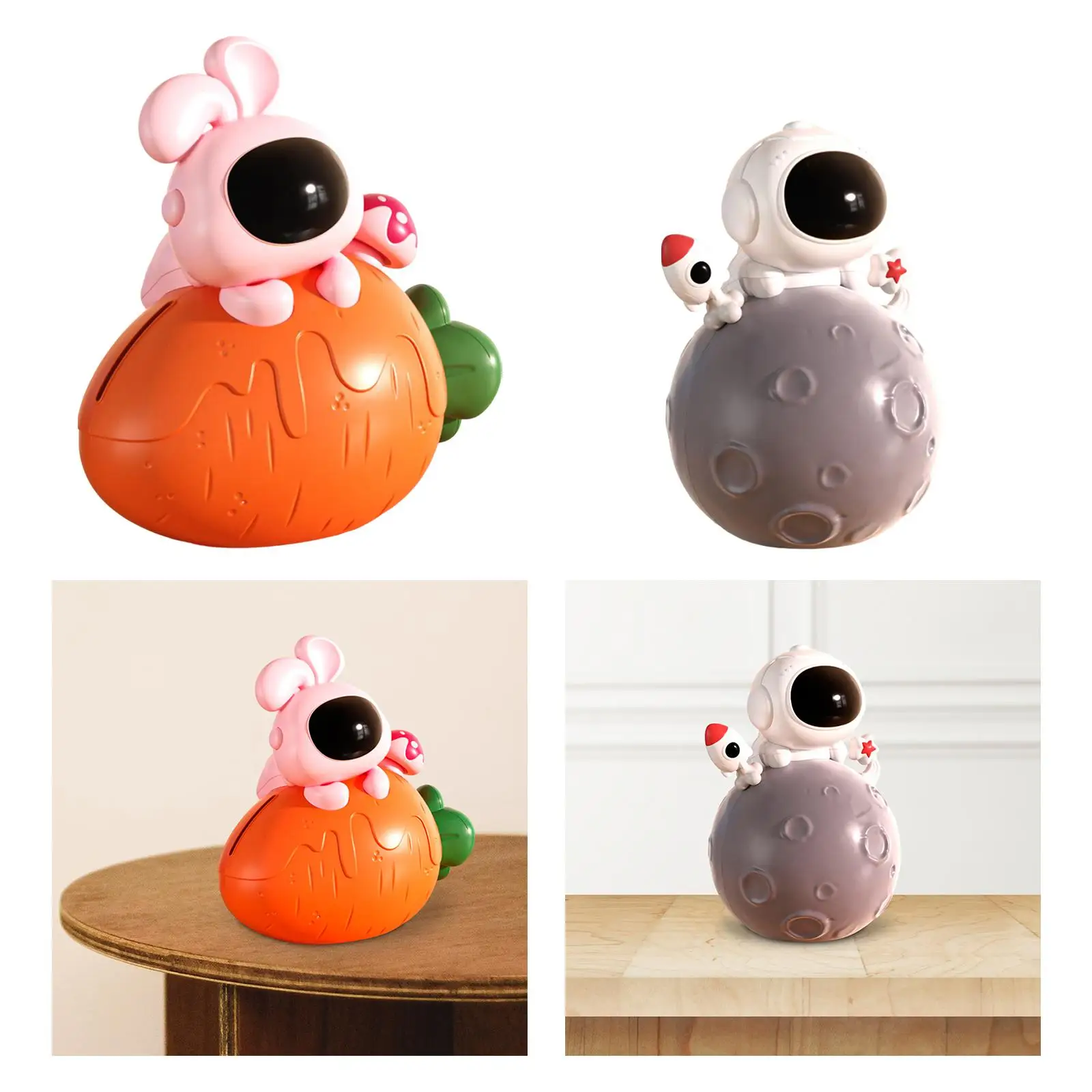 Adorable Piggy Bank Collectible Savings Box Decorative Money Bank Ornament for Bar Bookshelf Home Living Room Office