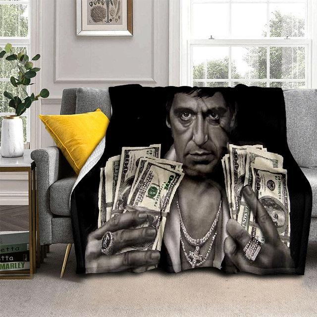 Scarface , Gangster outlet Movies Fleece Blanket