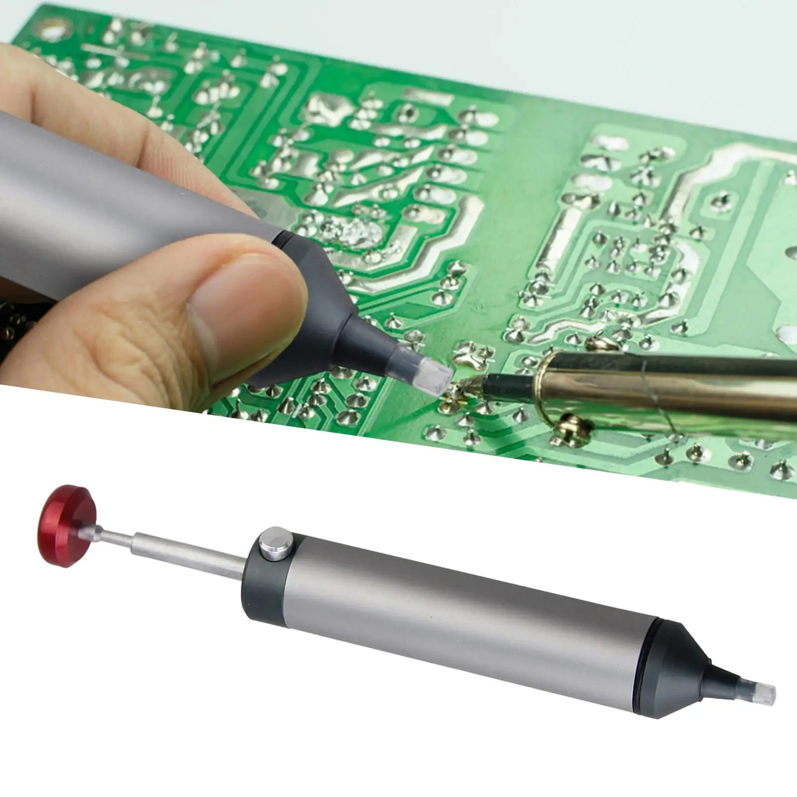 Desoldering Pump Solder Solder Removal Tool Powerful Vacuum Suction and Heat Resistant Nozzle