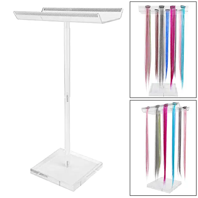 Acrylic Extension Holder for Styling Hair Styling Tool Hair Hanger, Sturdy  Rack Holder to Hold, Display, Durable Sectioning Display Braiding Hair  Separator Stand for Hair Salon Home 