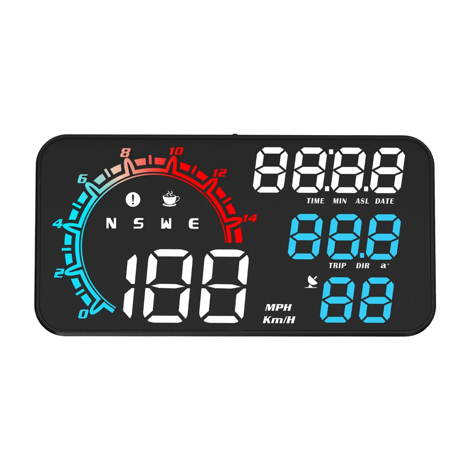 Head up Display for Car High Definition Display Speed GPS USB Interface HUD Speedometer Windshield Projection Heads up Display