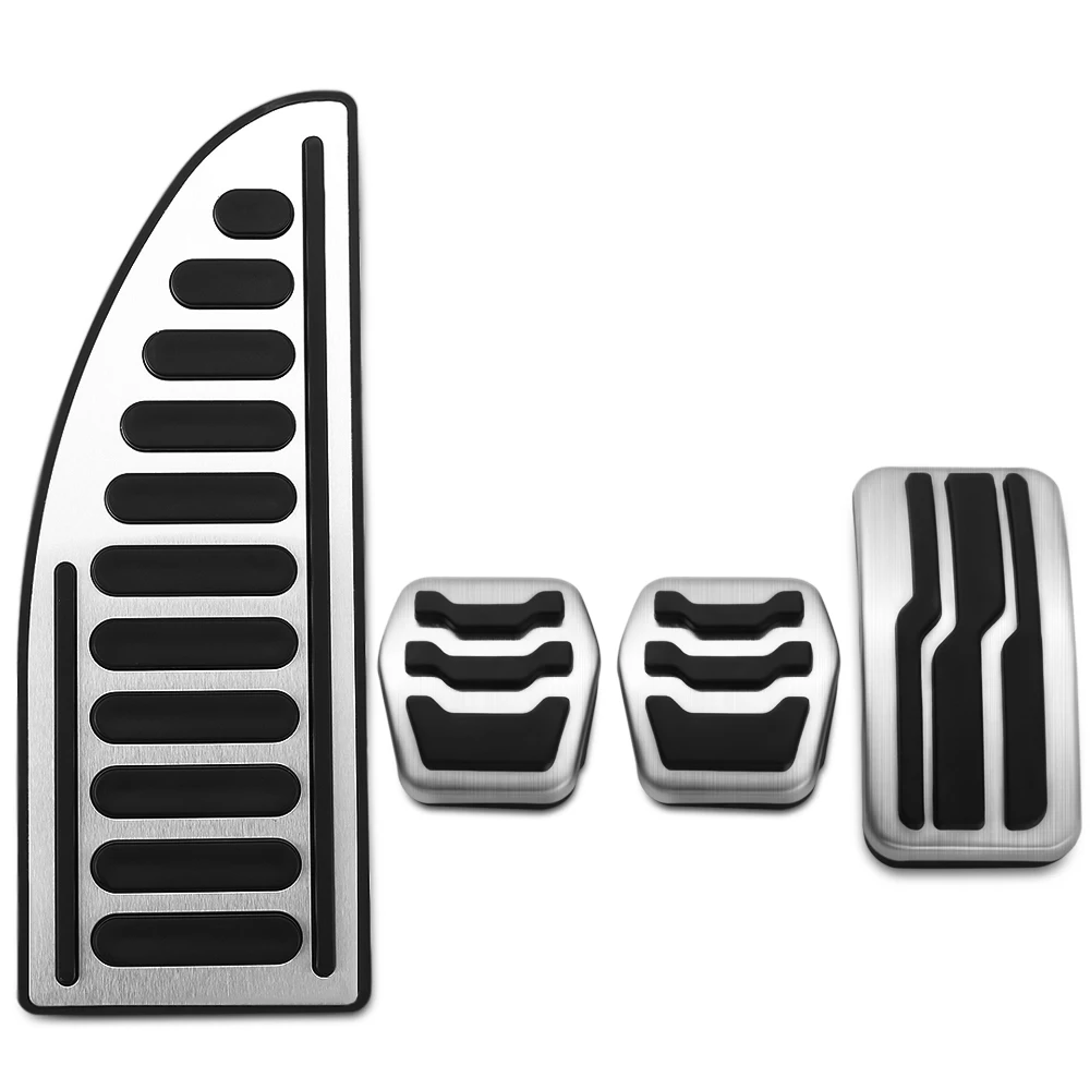 AT MT Edelstahl Auto Innen Gas Kraftstoff Pedal Bremspedale Abdeckung für Ford Focus 2 3 4 MK2 MK3 MK4 2005 - 2017 Zubehör – Detail 2