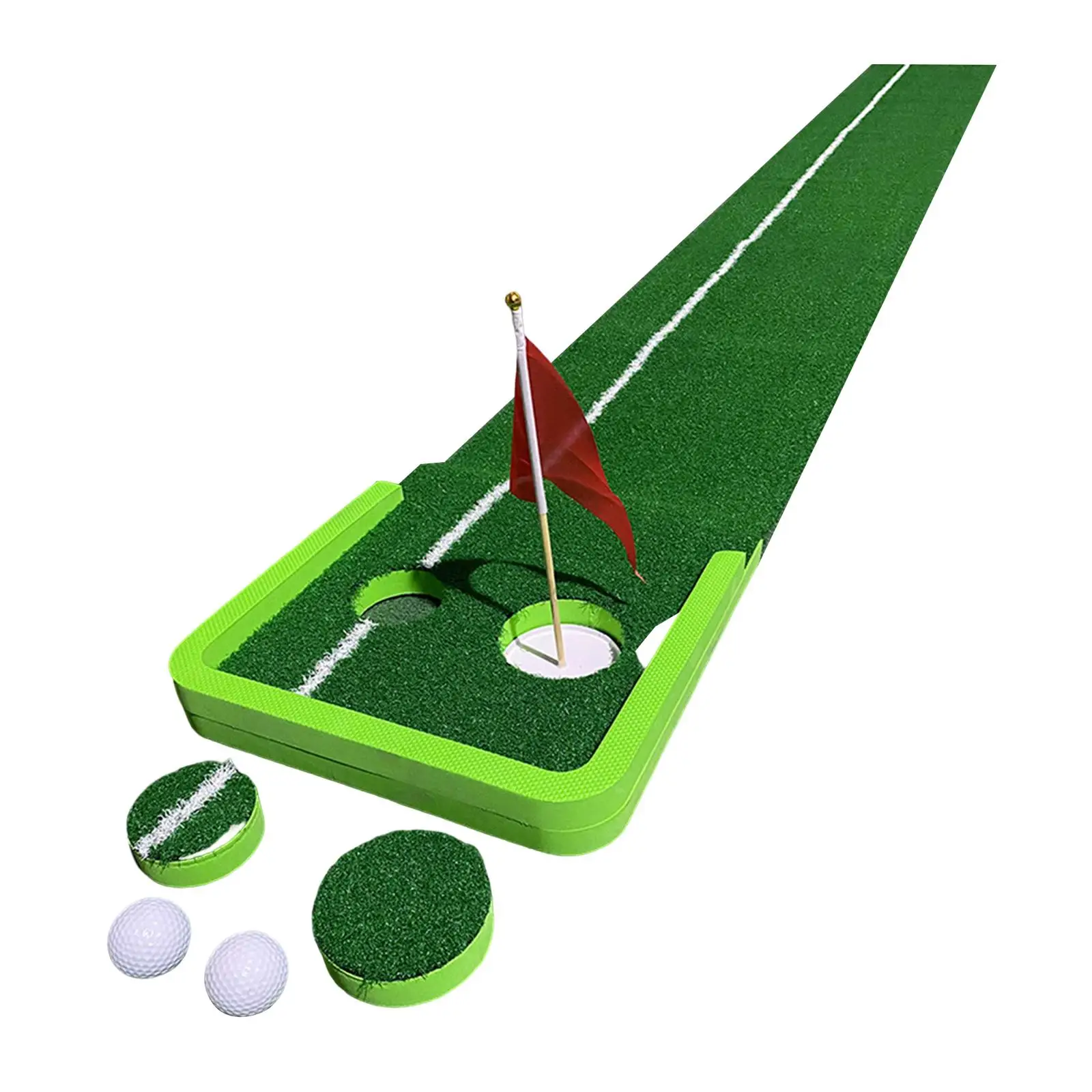 Golf Practice Mat Trainer Aid Portable Foldable Golf Green Putting Mat for Office Hitting Beginners Adults Practicing Driving
