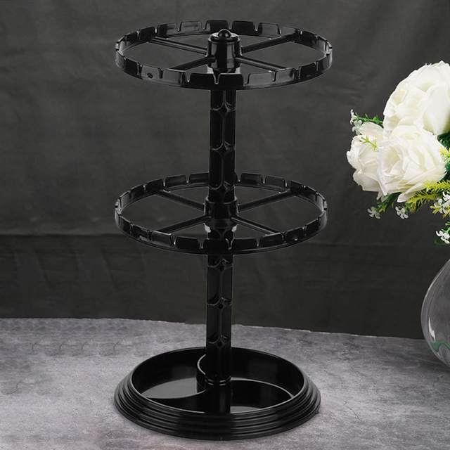 Rotating Jewelry Organizer Plastic Jewelry Display Stand Rack