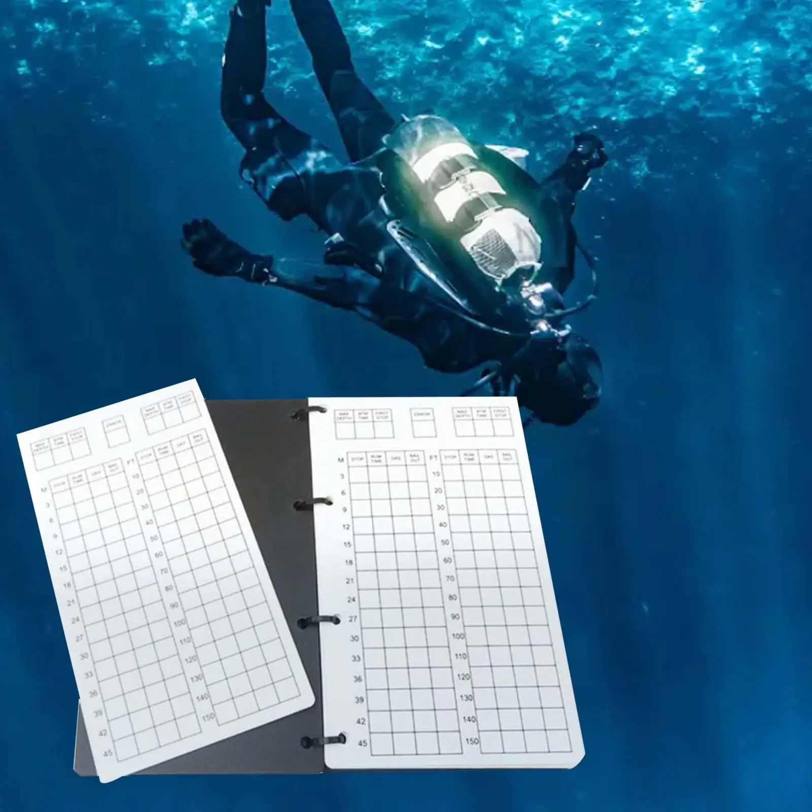 Underwater Writing Slate Diving Notebook Waterproof Paper Dairy Book Portable