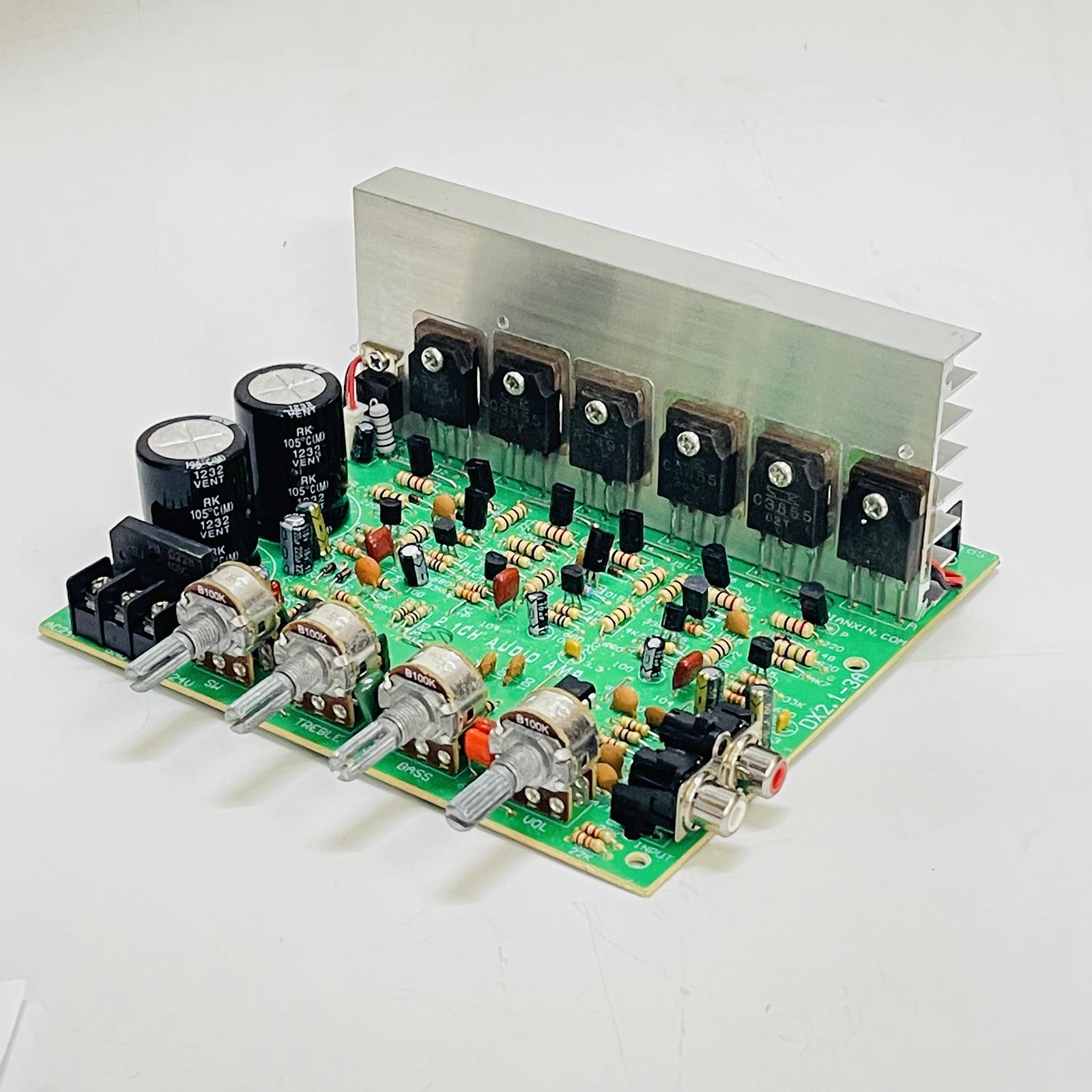 120W + 120W Amplifier 2.1 Channel PCB Amplifier Module Audio Power Supply