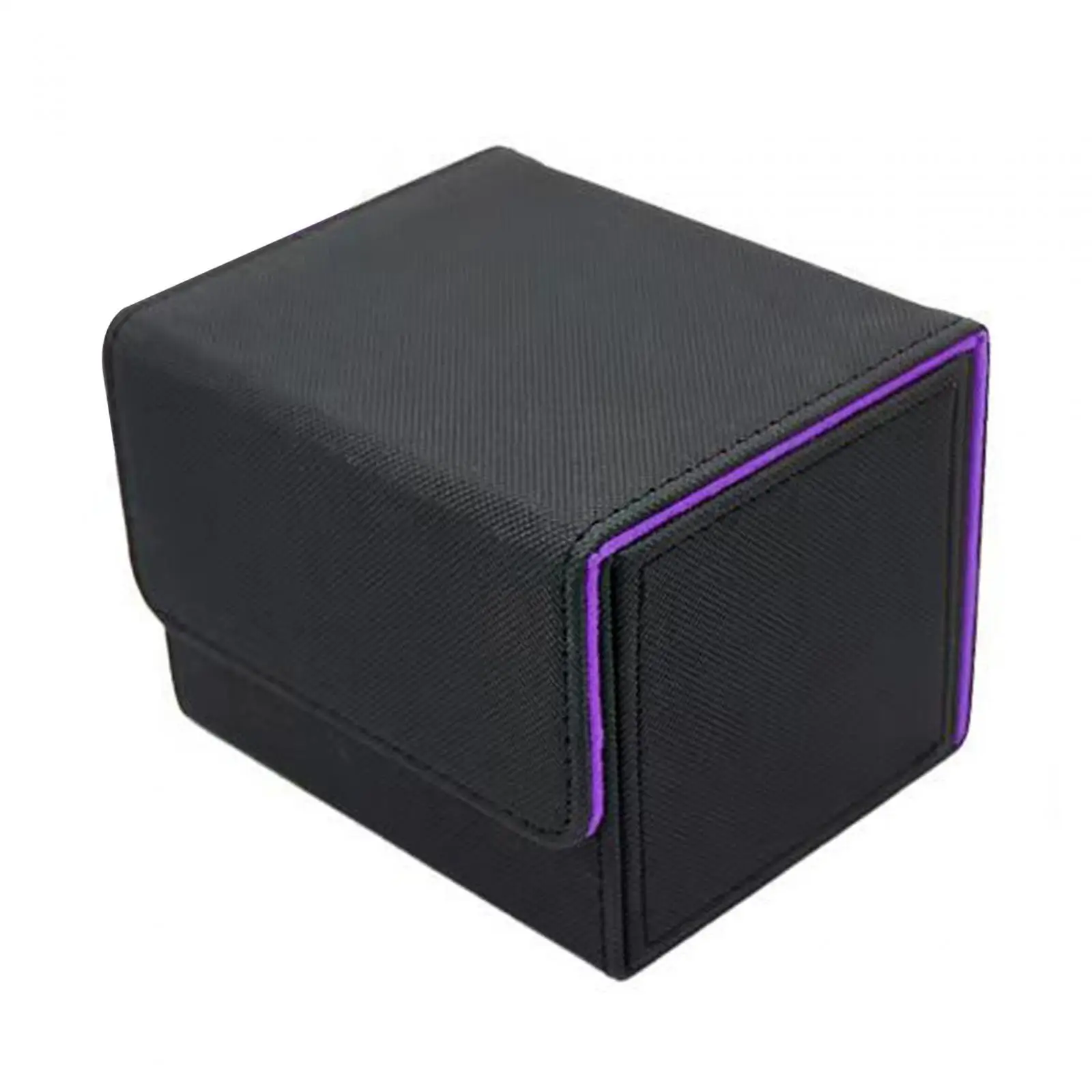 Card Deck Box Holder Storage Collectible Card Case PU Leather Card Storage Box for Collectible Cards Trading Card Sports Cards