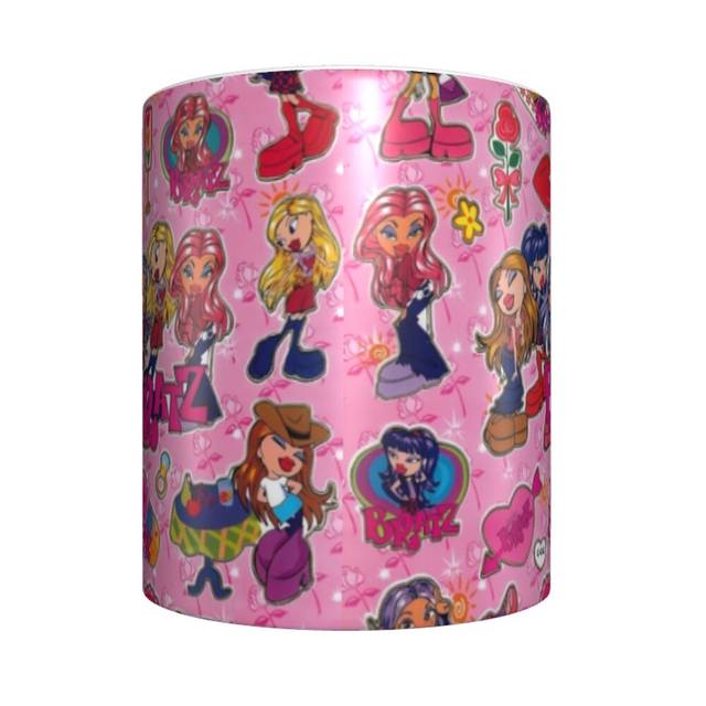 Bratz Pink Ceramic Camper Mug Holds 20 Ounces Purple