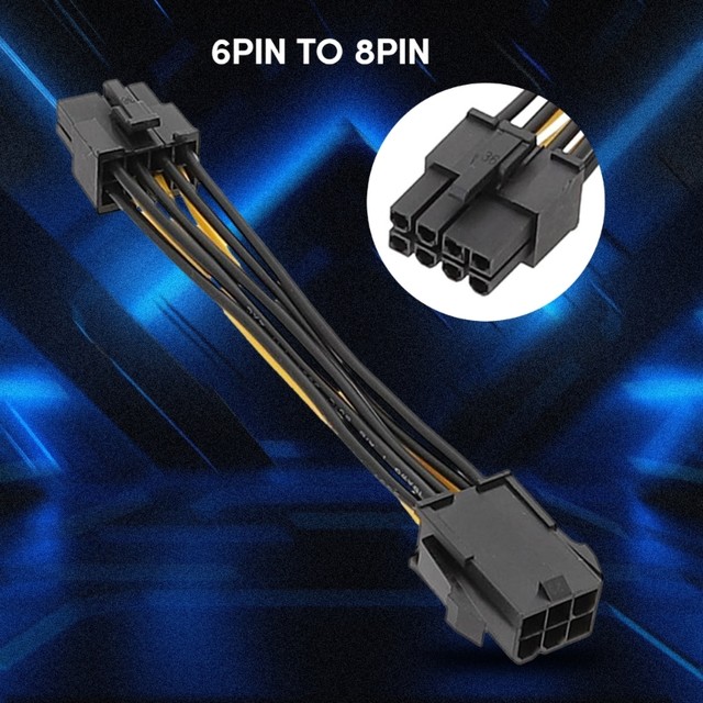 PCIe 6ピン ATX12V 8ピン アダプター CPU PCIe 6ピン メス 8ピン