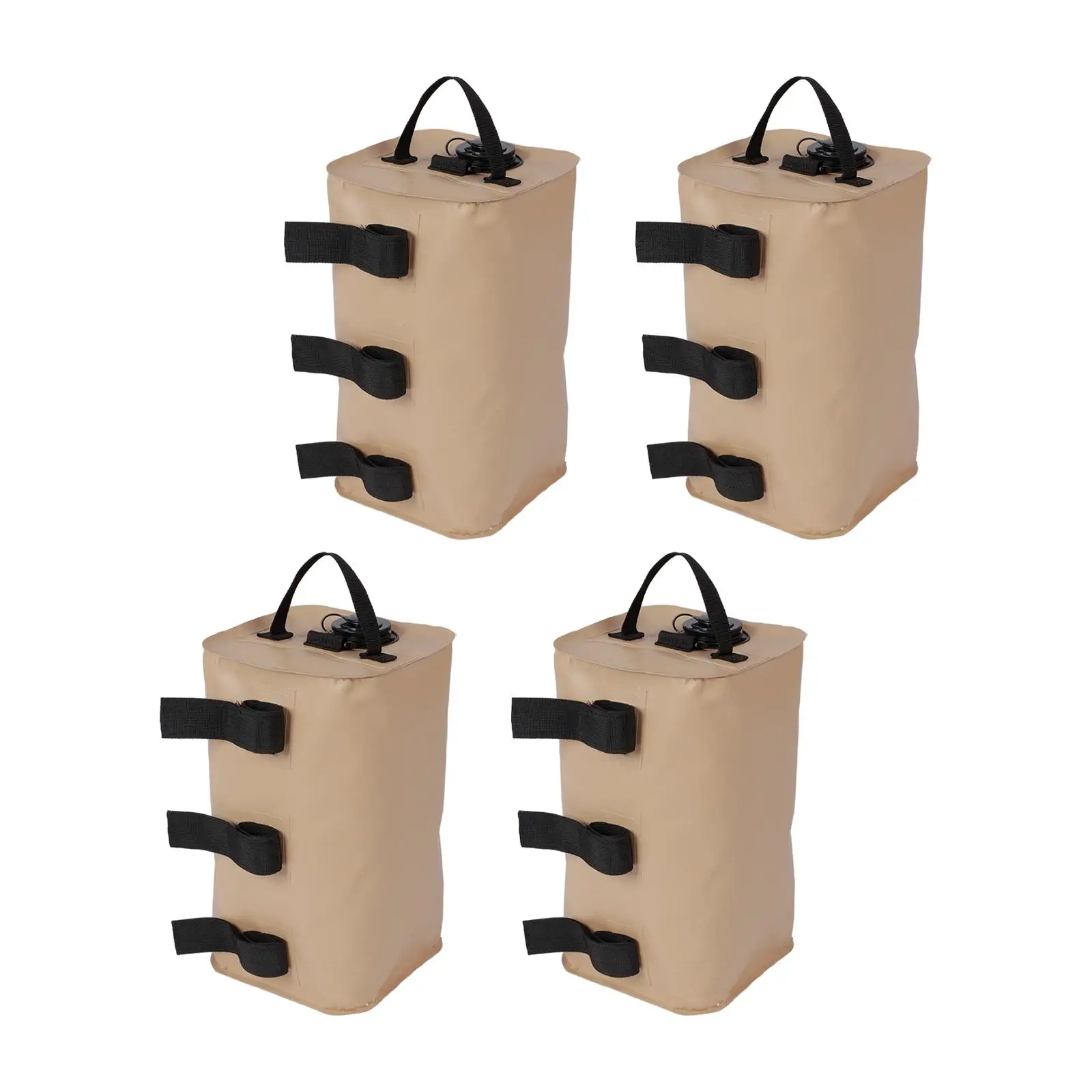 4Pcs Canopy Water Weight Bags, Sand Weights Bags with Pothook without Sand for Beach, Outdoor Furniture, Trampoline